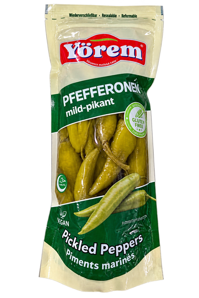Ardei murați ușor picanți Yörem – Peperoni (500 g)