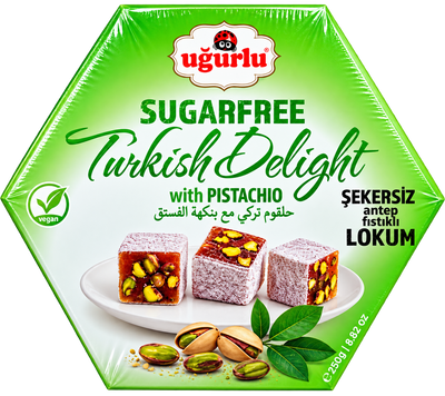 Rahat turcesc fără zahăr cu fistic Uğurlu (250 g)