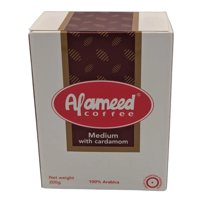 Cafea arabică Medium cu cardamom Al Ameed (200 g)