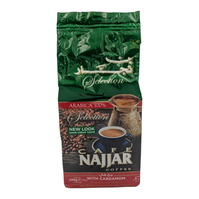 Cafea arabică măcinată Selection cu cardamom Najjar (200 g)