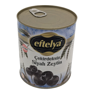 Măsline negre fără sâmburi Çekirdeksiz Siyah Zeytin Eftelya (300 g)