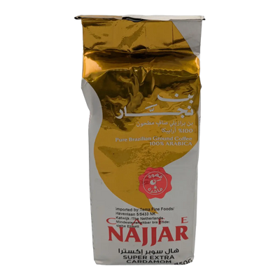 Cafea arabică Super Extra Cardamom Najjar (450 g)