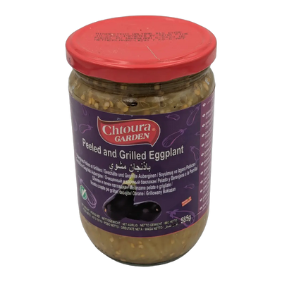 Vinete coapte și decojite la borcan Peeled Grilled Eggplant Chtoura Garden (585 g)