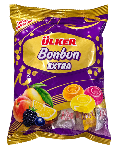 Ülker Bonbon Extra – Bomboane umplute cu arome de fructe (350 g)