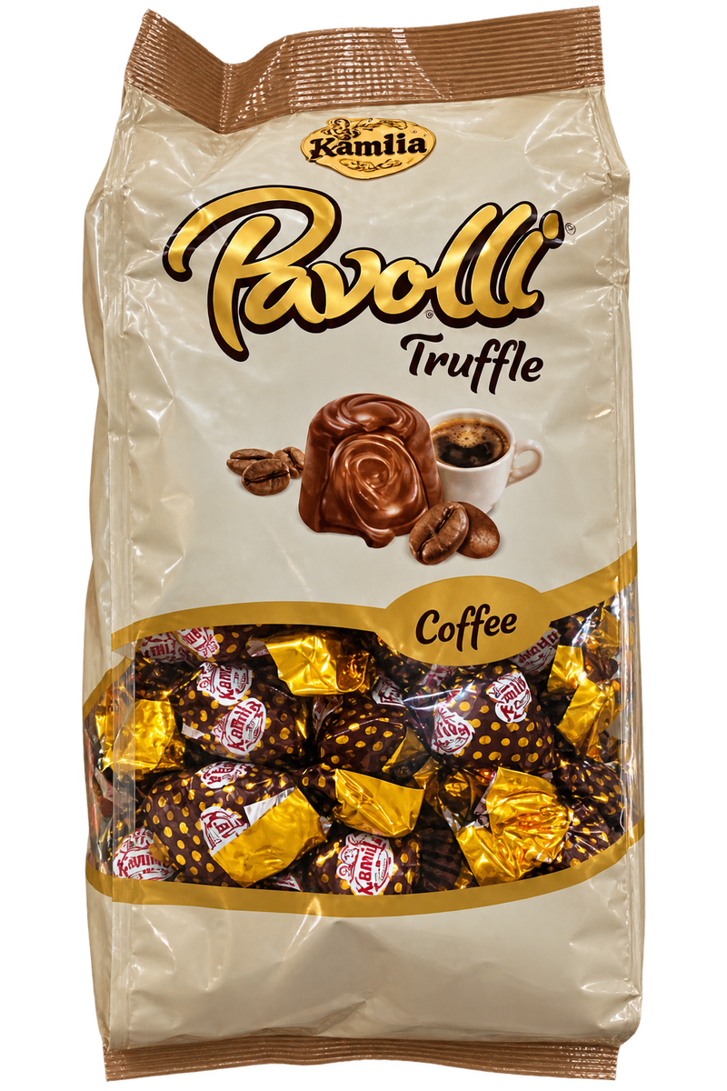 Bomboane Pavolli Truffle cu aromă de cafea Kamilia (1 kg)