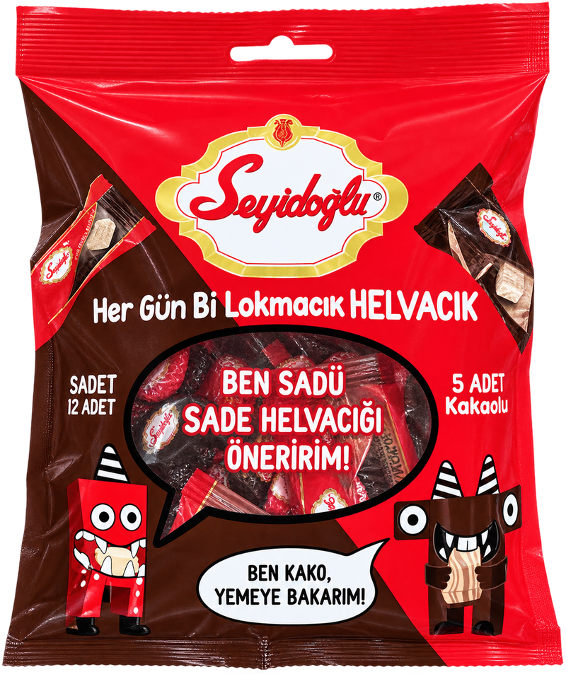 Seyidoğlu Helvacık – Mini halva simplă și cu cacao (200 g)