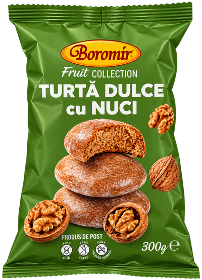 Boromir Fruit Collection – Turtă dulce cu nuci (300 g)