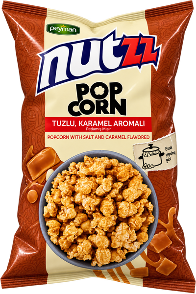 Peyman Nutzz – Popcorn cu sare și aromă de caramel (100 g)