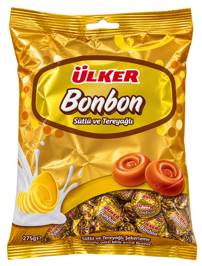 Ülker Bonbon – Bomboane cu lapte și unt (275 g)