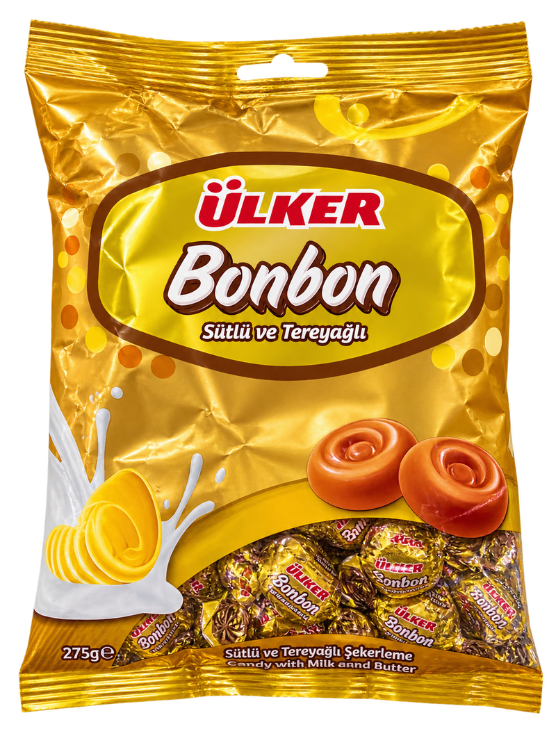 Ülker Bonbon – Bomboane cu lapte și unt (275 g)