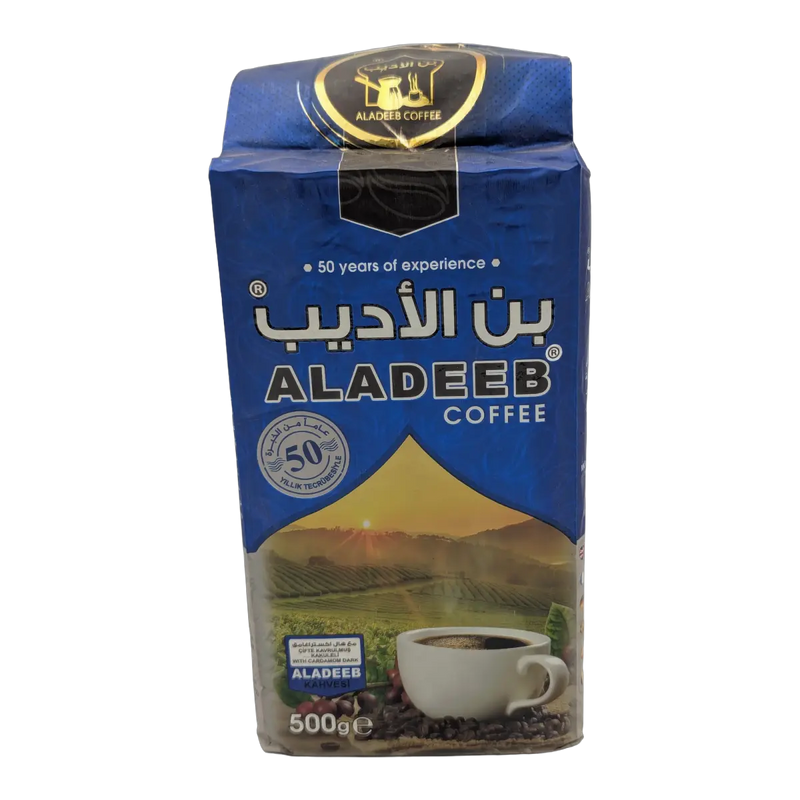 Cafea arabică cu cardamom Dark Roast Aladeeb (500 g)