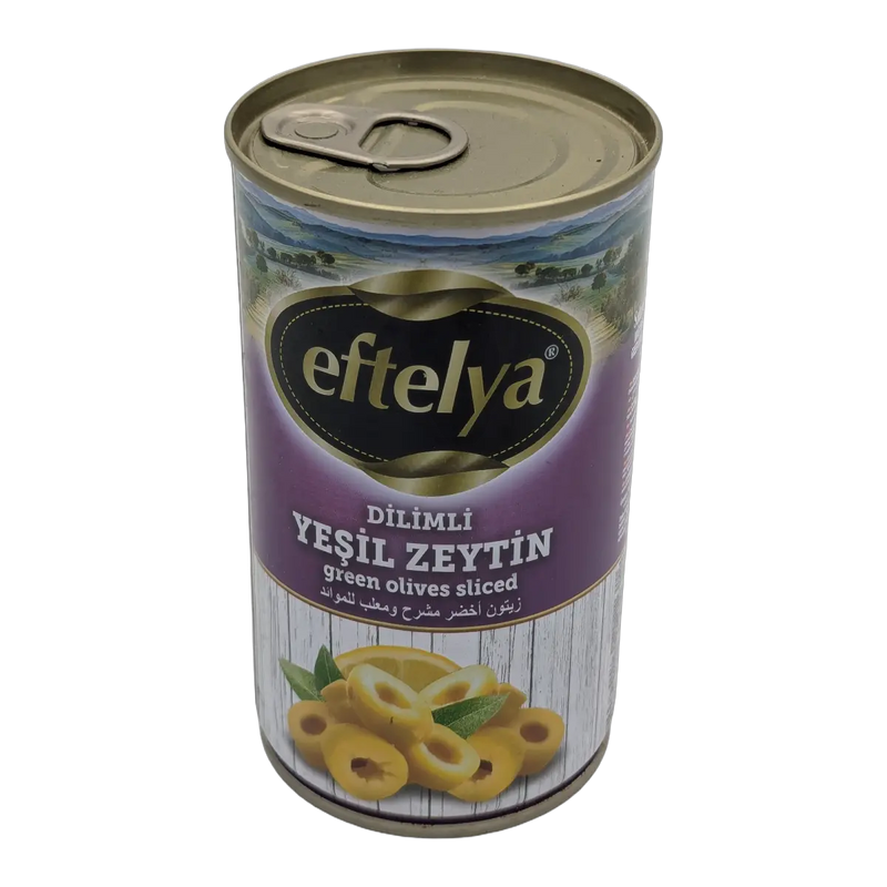 Măsline verzi feliate Dilimli Yeşil Zeytin Green Olives Sliced Eftelya (300 g)