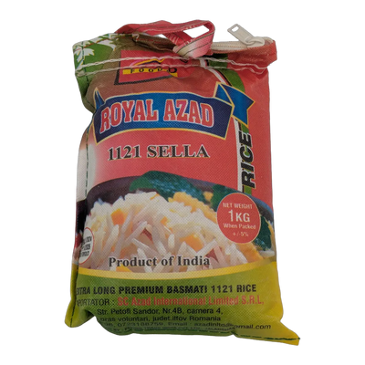 Orez Basmati 1121 Sella extra lung ROYAL AZAD (1 kg)