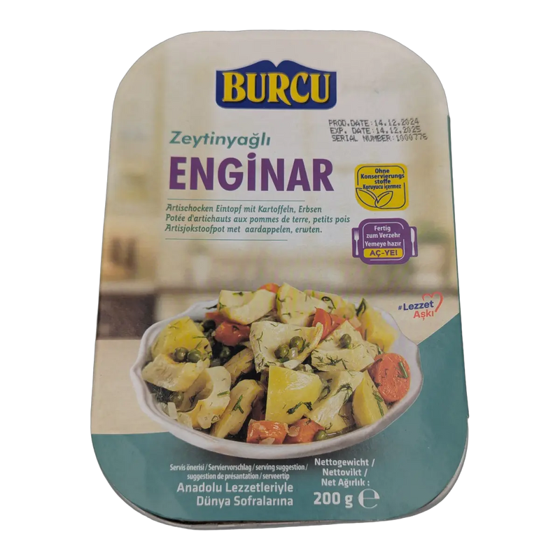 Anghinare în ulei de măsline Burcu (200 g)