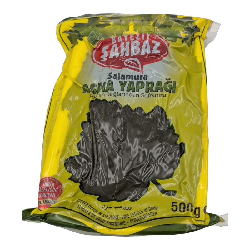 Frunze de viță în saramură Salamura Asma Yaprağı Vine Leaves Bayezit Şahbaz (500 g)