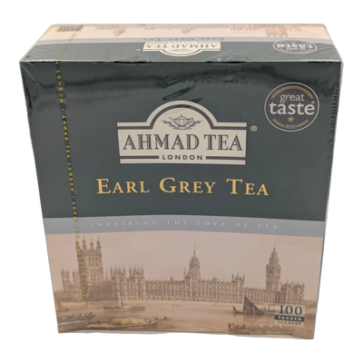Ceai negru Earl Grey Ahmad Tea London (100 plicuri)