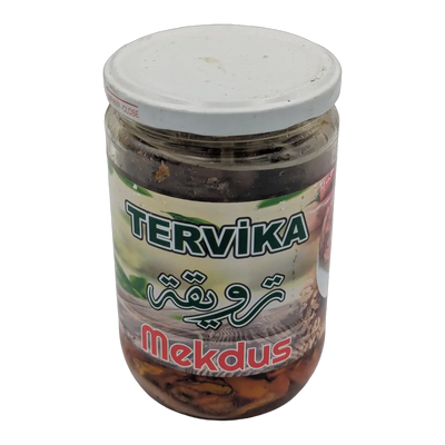 Mekdus pickled stuffed eggplants in oil Tervika (600 g)