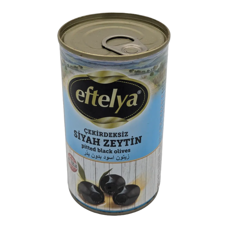 Măsline negre fără sâmburi Çekirdeksiz Siyah Zeytin Pitted Black Olives Eftelya (300 g)