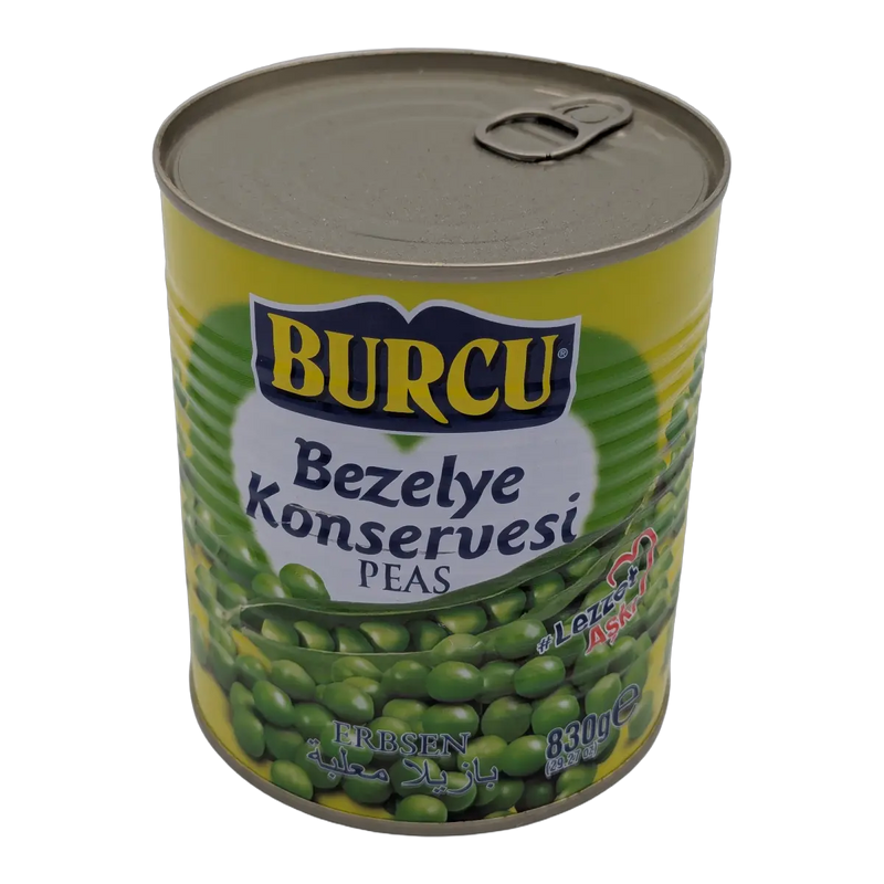 Burcu canned green peas (830 g)