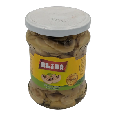 Blida sliced mushrooms in a jar (800 g)