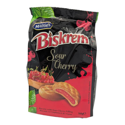 Biscuiti Biskrem cu umplutura de visine McVitie's (160 g)