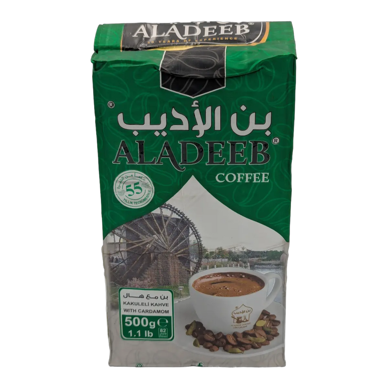 Cafea măcinată cu cardamom Aladeeb (500 g)