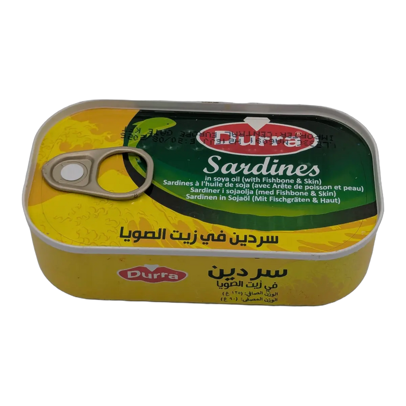 Sardine Durra în ulei de soia cu oase și piele