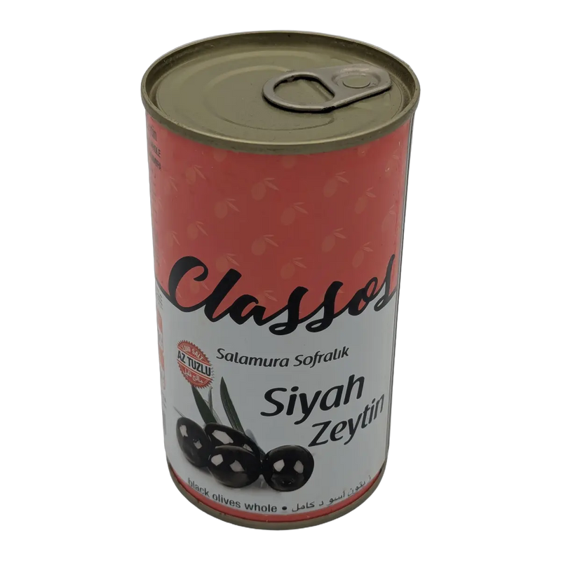 Whole Black Olives Brine Siyah Zeytin Black Olives Whole Classos (300 g)