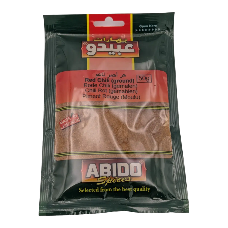Abido finely ground red hot chili pepper (50 g)
