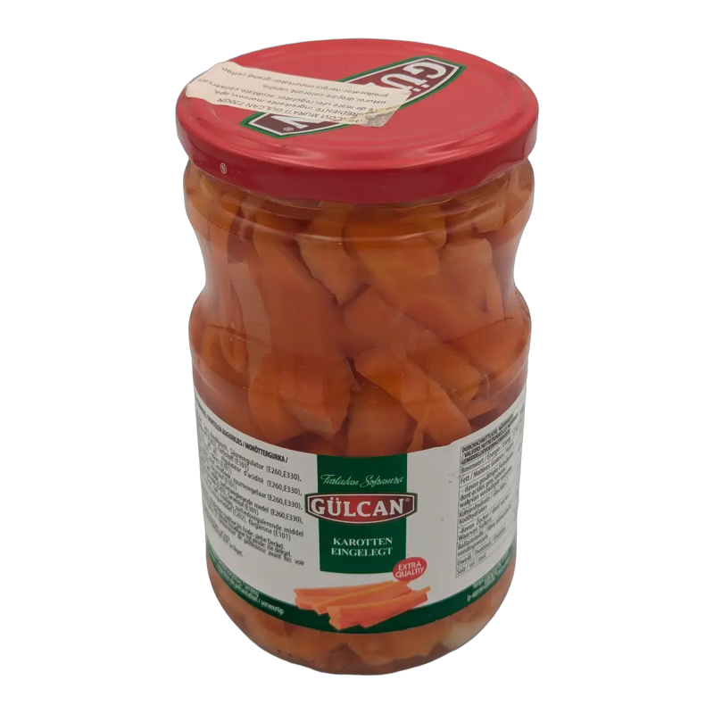 Morcovi murați Karotten Eingelegt Pickled Carrots Extra Quality Gülcan (720 g)