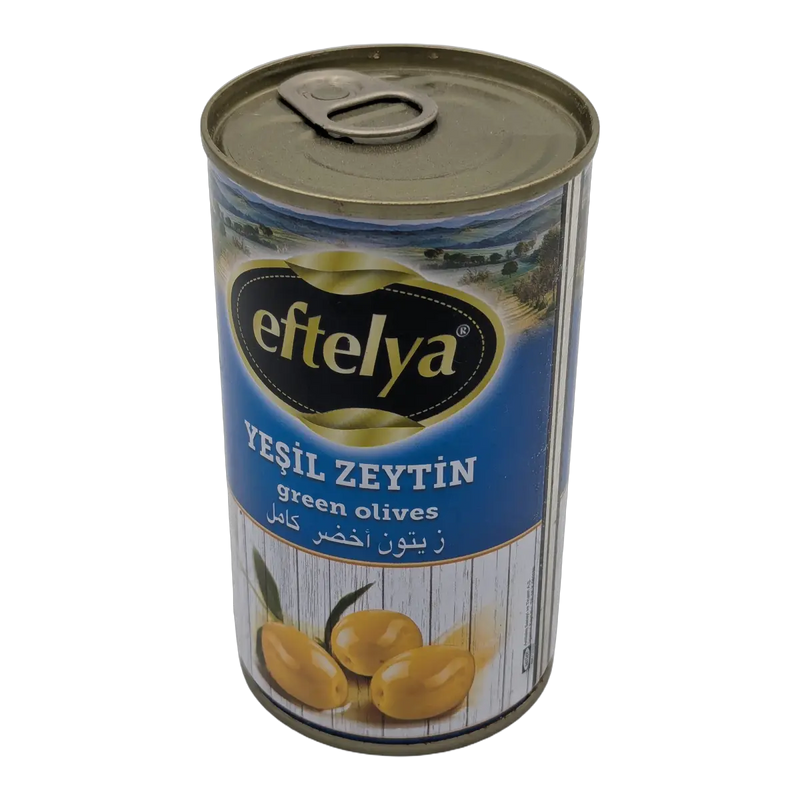 Măsline verzi întregi la conservă Yeşil Zeytin Green Olives Eftelya (300 g)