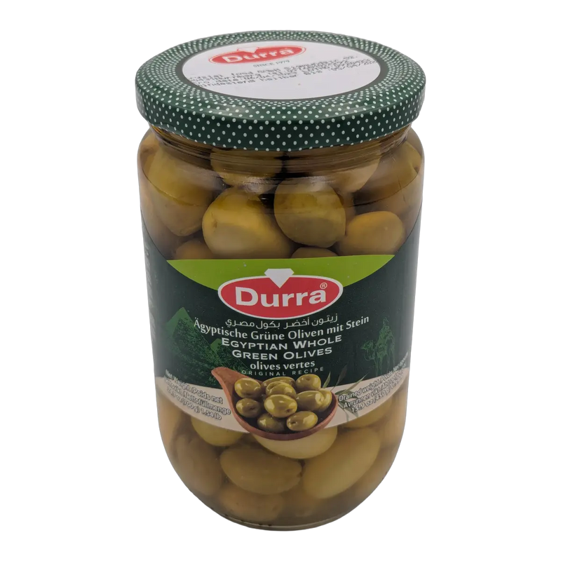 Durra Egyptian Whole Green Olives (400 g)